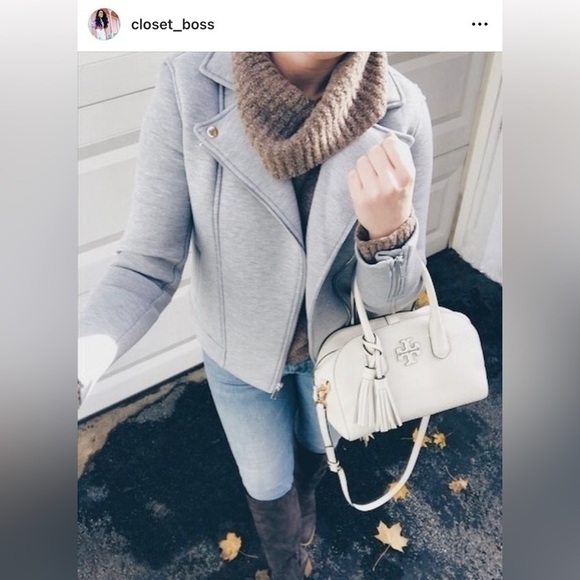 Old Navy Gray Soft Padded Moto Jacket sz Small - Picture 8 of 8